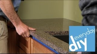 How to Install a Kitchen Countertop  Buildipedia DIY [upl. by Capwell190]