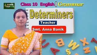 Class 10 English Grammar – Determiners vandetripura pmevidya scert tripura [upl. by Gabriello]