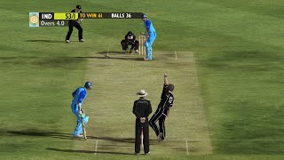 Ashes Cricket 2009  INDIA VS NEW ZEALAND 10 Overs Match Gameplay [upl. by Naveb]