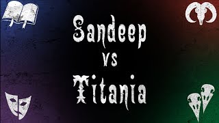 Sandeep vs Titania  Malifaux Battle Report English [upl. by Tomaso]