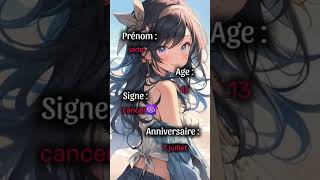 Mon age mon prenom  mon signe et mon anniv [upl. by Uaeb]