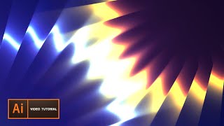 Tetrachromacy  Light Pattern illustrator tutorial 4 [upl. by Aonian408]