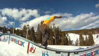 Training for the 2014 Olympics Snowboard Slopestyle Silas Hatch [upl. by Leola200]