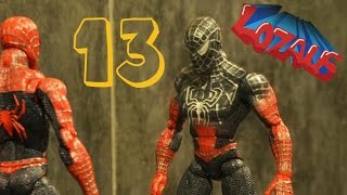 SPIDERMAN STOP MOTION Action Video Part 13 with BATMAN [upl. by Wilma617]