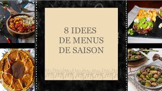 Idées de menus de saison  REPAS VEGAN [upl. by Godfry]