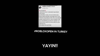 ROBLOXOPENINTURKEY  YORUMA BUNU YAZIN [upl. by Naziaf]