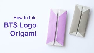 BTS Logo Origami Tutorial Li Kim Goh [upl. by Oihsoy]