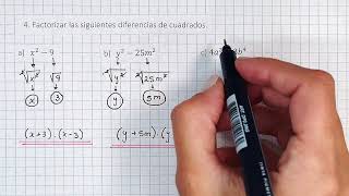 DIFERENCIA DE CUADRADOS  Casos de Factoreo  Unidad 2  Cuadernillo UNS [upl. by Karilla997]