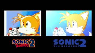 SONIC THE HEDGEHOG 2 1992  2022 SIDE BY SIDE COMPARISION [upl. by Lema]