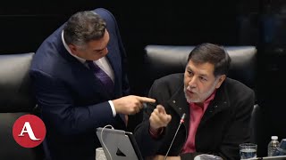 Así chocaron Noroña y Alito Moreno en el Senado [upl. by Bein520]