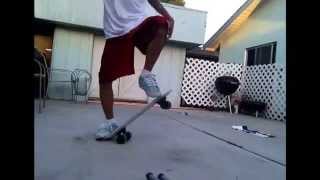 How to ollie on a Penny board for beginners [upl. by Arobed]