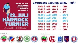 UHC Live  Hallenhockey  12 Juli Harnack Turnier  wJBmJB  Samstag 6 Januar 2018 Teil 1 [upl. by Hayes]