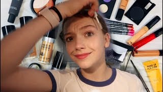 BACKWARDS MAKEUP CHALLENGE Vlog Day 82  Jayden Bartels [upl. by Aihtenyc41]