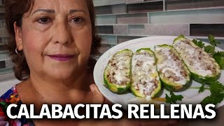 Calabacitas rellenas delicioso Fácil y rápido de preparar [upl. by Circosta222]