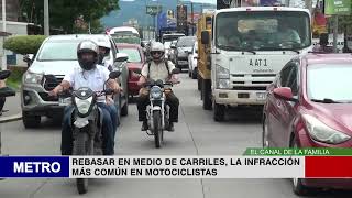 REBASAR EN MEDIO DE CARRILES LA INFRACCIÓN MÁS COMÚN EN MOTOCICLISTAS [upl. by Laehcar761]