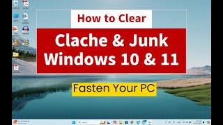 How to Clear Cache amp Junk in Windows 1011 [upl. by Oremodlab]