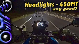 LED Headlight Review  CFMOTO 450MT [upl. by Pomona671]