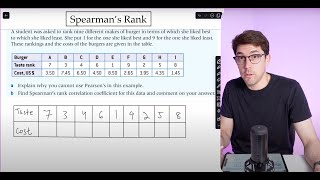 MORE Spearmans Rank Correlation Coefficient [upl. by Corby]