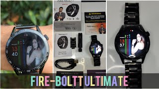 FireBoltt Ultimate139 Stainless steel luxury Smartwatch Unboxing and Review🙏fireboltt smartwatch [upl. by Tarton882]