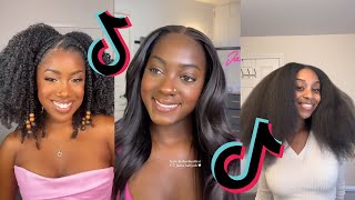 BLACK HAIR TIKTOKS THAT SLAY 112  TikTok Compilation [upl. by Esahc]