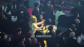 190123 Gaon Chart Music Awards  Lisa amp Blackpink reaction to Jennie solo performance [upl. by Nylrac]