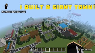 I built a GIANT TOWN in Minecraft  With shadowben9562 [upl. by Cr]