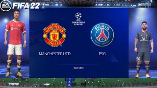 FIFA 22 Pc Gameplay On Low End Pc Manchester United vs Psggame is nicely playable [upl. by Ahselrak]