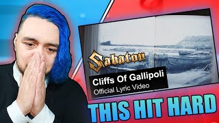 THIS WAS EMOTIONAL  Australian Reacts to Sabaton  Cliffs of Gallipoli [upl. by Nylyrehc]