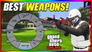 Best Weapons To Use In GTA 5 Online  Best Custom Weapon Loadout MUST HAVE WEAPONS GUIDE [upl. by Chappy]