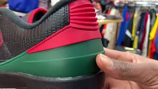 Review 132  Jordan 2 Retro Low Christmas 2023 [upl. by Ellennod74]