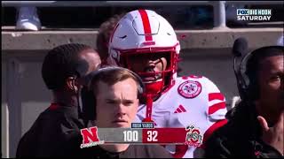 Dante Dowdell power run Dylan Raiola pass to Jahmal Banks Nebraska Husker Football 102624 Ohio St [upl. by Anipsed]