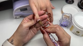 How To Rebalance And Backfill Acrylic Nails  Clear [upl. by Brandenburg19]