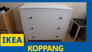 Ikea KOPPANG Chest of 3 drawers Assembly and Unboxing Step by Step ikea howtomake unboxing [upl. by Kelcie]