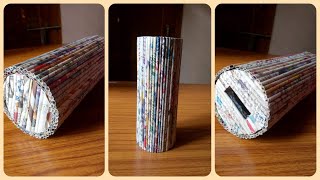 How to make a piggy bank with a secret opening inside  Diy piggy bank with newspaper [upl. by Iatnwahs]