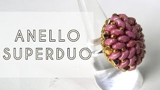 Tutorial Perline  Anello con Superduo [upl. by Habas]