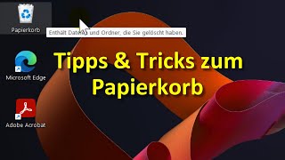 Windows 11 Tipps amp Tricks zum Papierkorb [upl. by Adnohsirk]