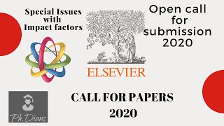 Call for papers in Elsevier journalsAccepting articles for special issues Elsevier submission 2020 [upl. by Ayak966]