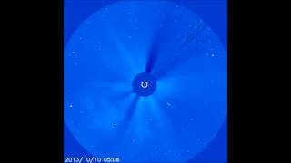 10102013  Two Sundiving Comets fly into the Sun both unnamed [upl. by Loredo]