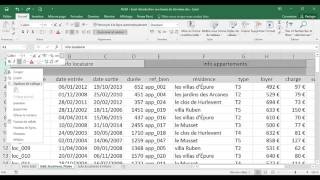 Excel  1 Basique  Cours Introduction aux bases de données [upl. by Ellett]