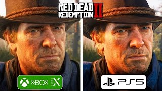 Red Dead Redemption 2 PS5 vs Xbox Series X Graphics Comparison [upl. by Elkin]