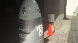 Knightscope K5 Blocbot cop charging at mall [upl. by Asserak]