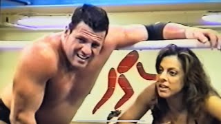 Simon Diamond w Dawn Marie vs Crowbar w Tracii Taylor indywrestling [upl. by Renba]