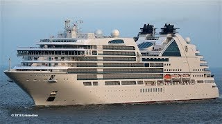 SEABOURN OVATION  very first maiden call of SEABOURN Cruise Line in Bremerhaven  4KQualityVideo [upl. by Jansson]