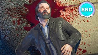 REACTING TO MICHAELS DEATH 😫  Grand Theft Auto 5  Ending [upl. by Damiani]