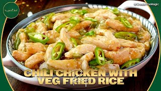 30Minute White Chicken Chili with Vegetable Fried Rice Recipe by SuperChef [upl. by Yaner]