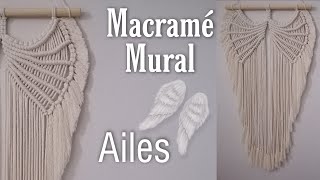 DIY ailes en macramé  Macramé mural 5 [upl. by Erich352]