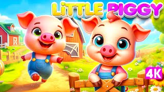 Little Piggy Oink Oink Song  TinyGeniusTV Nursery Rhymes amp Babies Songs [upl. by Ekusoyr]