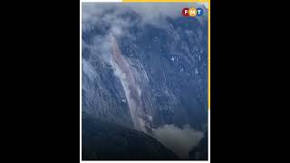 Landslide at foothills of Mount Kinabalu [upl. by Hellman]