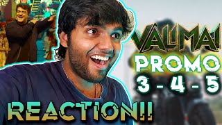 Valimai Promo 34 amp 5  REACTION  Ajith Kumar  H Vinoth  Yuvan Shankar Raja  Ghibran [upl. by Ellerihs]