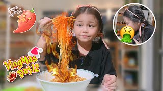 EATING THE WORLD’S SPICIEST RAMEN NOODLES  MIKMIK RAW VLOGMAS DAY 12 [upl. by Chamberlin]